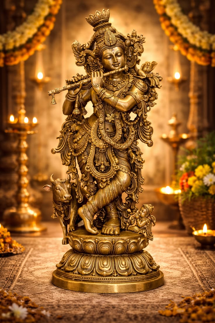 Statement brass silhouettes